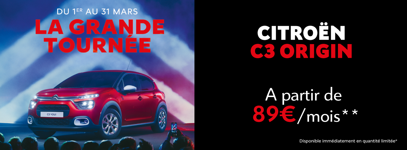 C3 ORIGIN à partir de 89 € par mois